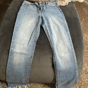 Light washed denim. Zara brand. Long length.